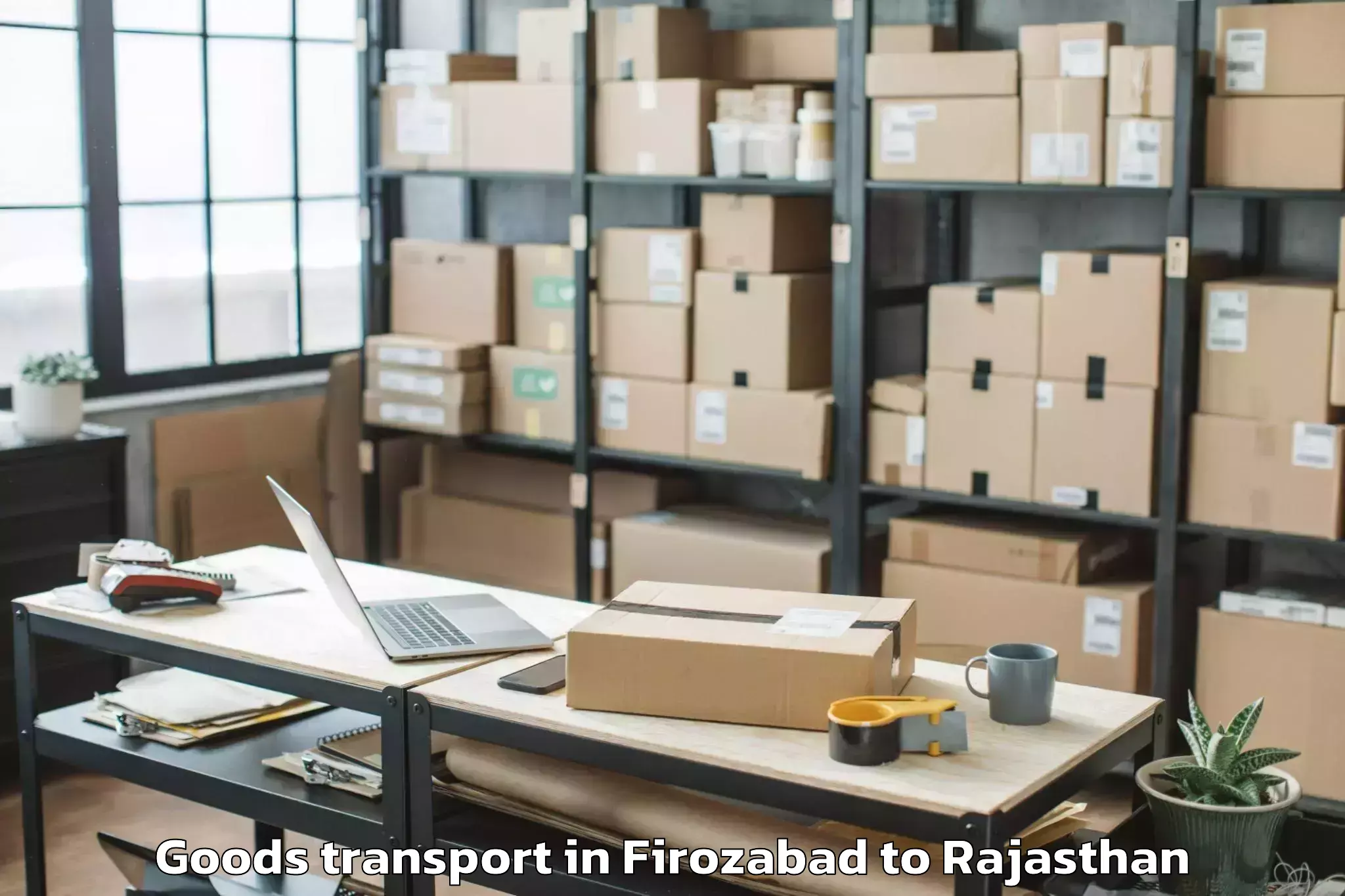 Firozabad to Hindoli Goods Transport Booking